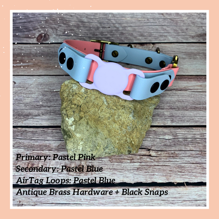 AirTag Layered Quick Release Collar w/ Tongue Buckle Adjustment
