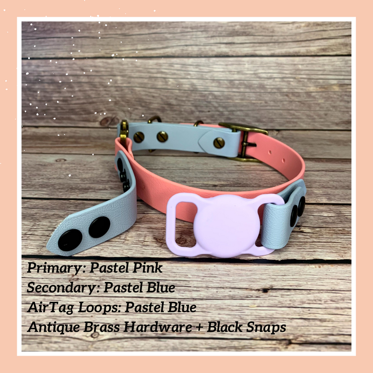 AirTag Layered Quick Release Collar w/ Tongue Buckle Adjustment